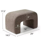 29 Modern Upholstered Bench, Soft Padded Accent Seat for Small Spaces, Footrest or Vanity Stool, Modern Seating for Living Room-Panipeachy