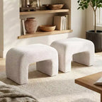 29 Modern Upholstered Bench, Soft Padded Accent Seat for Small Spaces, Footrest or Vanity Stool, Modern Seating for Living Room-Panipeachy