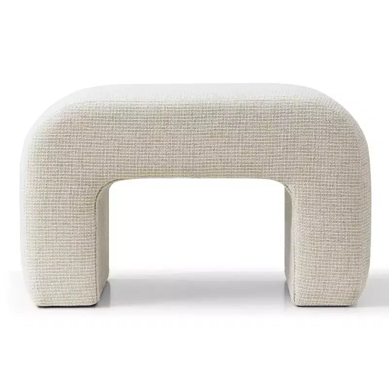 29 Modern Upholstered Bench, Soft Padded Accent Seat for Small Spaces, Footrest or Vanity Stool, Modern Seating for Living Room-Panipeachy