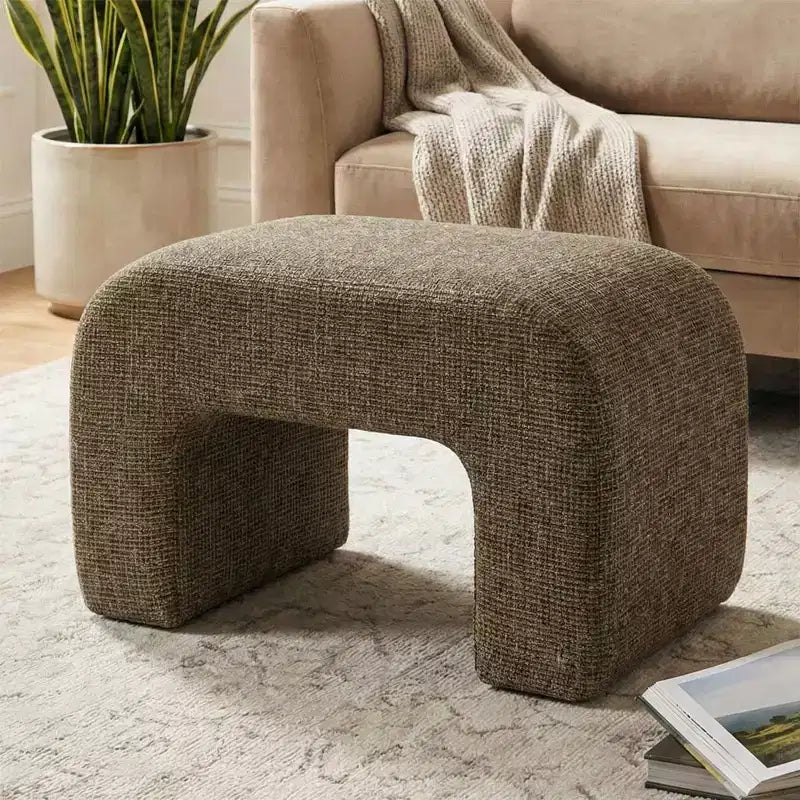 29 Modern Upholstered Bench, Soft Padded Accent Seat for Small Spaces, Footrest or Vanity Stool, Modern Seating for Living Room-Panipeachy