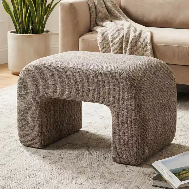 29 Modern Upholstered Bench, Soft Padded Accent Seat for Small Spaces, Footrest or Vanity Stool, Modern Seating for Living Room-Panipeachy