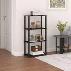 HOMLUX 4-Tier Multipurpose Storage Shelf, Open Bookcase with Durable Frame for Home