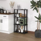 HOMLUX 4-Tier Multipurpose Storage Shelf, Open Bookcase with Durable Frame for Home