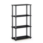 HOMLUX 4-Tier Multipurpose Storage Shelf, Open Bookcase with Durable Frame for Home