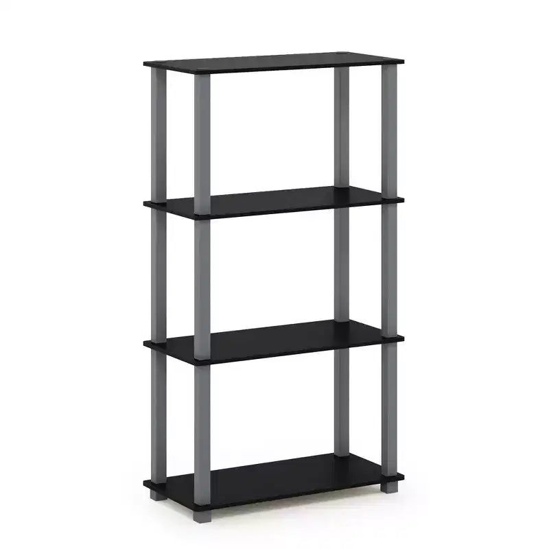 HOMLUX 4-Tier Multipurpose Storage Shelf, Open Bookcase with Durable Frame for Home