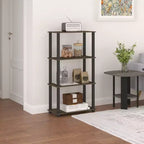 HOMLUX 4-Tier Multipurpose Storage Shelf, Open Bookcase with Durable Frame for Home