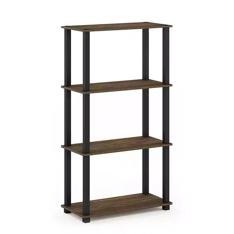 HOMLUX 4-Tier Multipurpose Storage Shelf, Open Bookcase with Durable Frame for Home