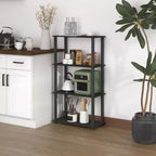 HOMLUX 4-Tier Multipurpose Storage Shelf, Open Bookcase with Durable Frame for Home