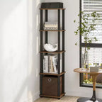 HOMLUX 5-Tier Multipurpose Storage Shelf with Fabric Bin, Multi-Level Organization