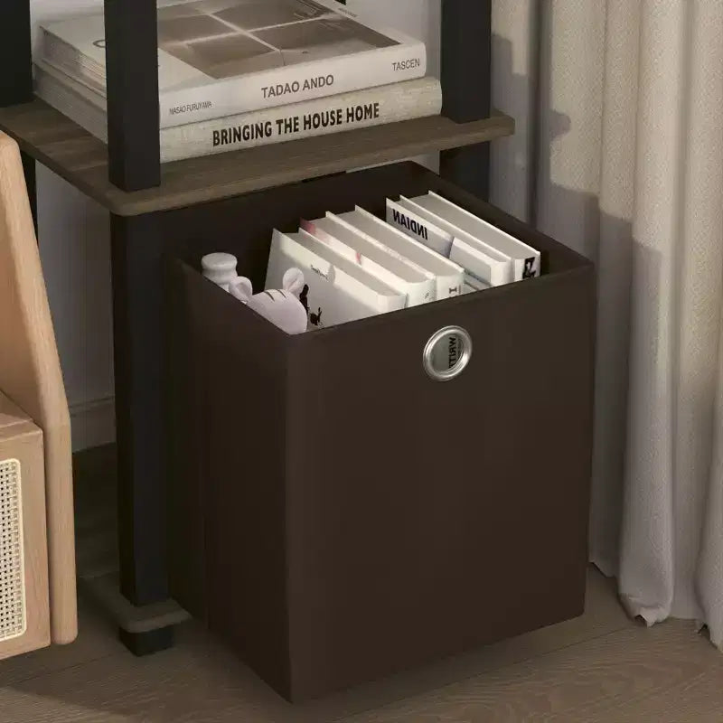 HOMLUX 5-Tier Multipurpose Storage Shelf with Fabric Bin, Multi-Level Organization