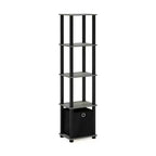 HOMLUX 5-Tier Multipurpose Storage Shelf with Fabric Bin, Multi-Level Organization