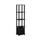 HOMLUX 5-Tier Multipurpose Storage Shelf with Fabric Bin, Multi-Level Organization