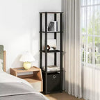 HOMLUX 5-Tier Multipurpose Storage Shelf with Fabric Bin, Multi-Level Organization