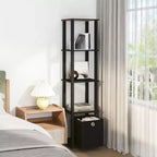 HOMLUX 5-Tier Multipurpose Storage Shelf with Fabric Bin, Multi-Level Organization