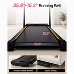 3 in 1 Walking Pad Treadmill with 16% Incline, Folding Treadmill with Handle Bar, Portable Treadmills for Home Small, 220 Lbs Capacity