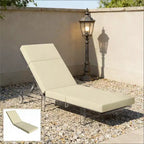 NAYSAYE Outdoor Lounge Chair Cushion Soft Chaise Cushion Non Slip Ties Reversible Patio Pool Sun Tanning Cushion, 72*20.9*3.9