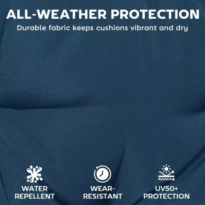NAYSAYE Outdoor Lounge Chair Cushion Soft Chaise Cushion Non Slip Ties Reversible Patio Pool Sun Tanning Cushion, 72*20.9*3.9