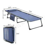 NAYSAYE Folding Chaise Lounge Chair 2 Pack Adjustable Reclining Patio Pool Sun Tanning Chair Breathable Mesh for Beach Backyard