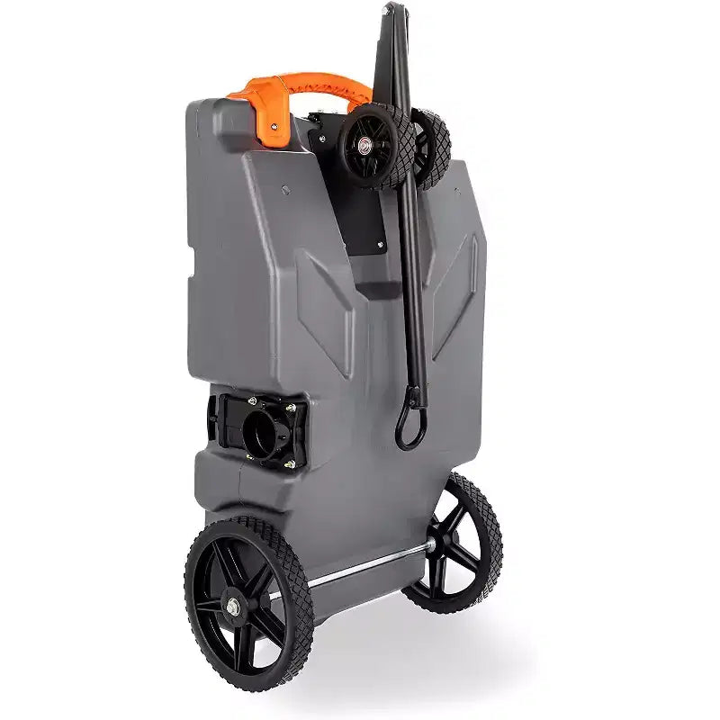 Camco 39007 Rhino Portable 36 Gallon RV Waste Holding Tank Kit with Steerable Wheels, Hose, and Other Accessories