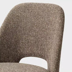 Set of 4 Modern Upholstered Dining Chairs, Armless Dining Room Chairs with Black Metal Legs, Comfortable Kitchen & Dining Side Chairs-Panipeachy