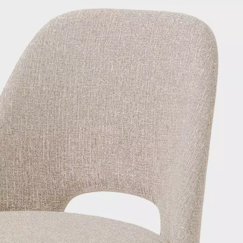 Set of 4 Modern Upholstered Dining Chairs, Armless Dining Room Chairs with Black Metal Legs, Comfortable Kitchen & Dining Side Chairs-Panipeachy