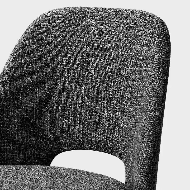Set of 4 Modern Upholstered Dining Chairs, Armless Dining Room Chairs with Black Metal Legs, Comfortable Kitchen & Dining Side Chairs-Panipeachy