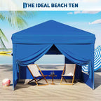 10x10FT Pop Up Canopy Tent with 4 Sidewalls, Heavy Duty Instant Outdoor Canopy, Waterproof & UV Protection