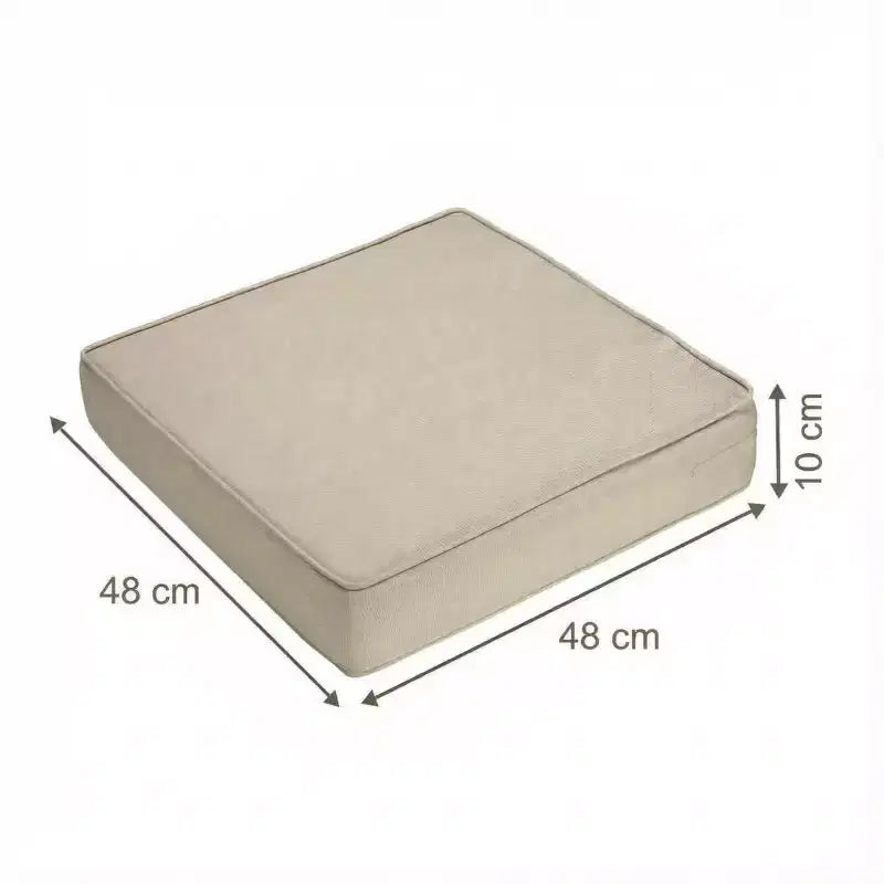 Waterproof Thick Outdoor Chair Cushions 2-Pack 600D Oxford Foam Seat Pads with Ties