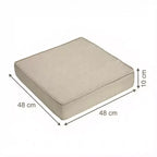 Waterproof Thick Outdoor Chair Cushions 2-Pack 600D Oxford Foam Seat Pads with Ties