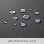 Waterproof Thick Outdoor Chair Cushions 2-Pack 600D Oxford Foam Seat Pads with Ties