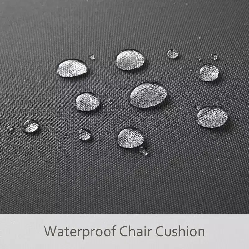 Waterproof Thick Outdoor Chair Cushions 2-Pack 600D Oxford Foam Seat Pads with Ties
