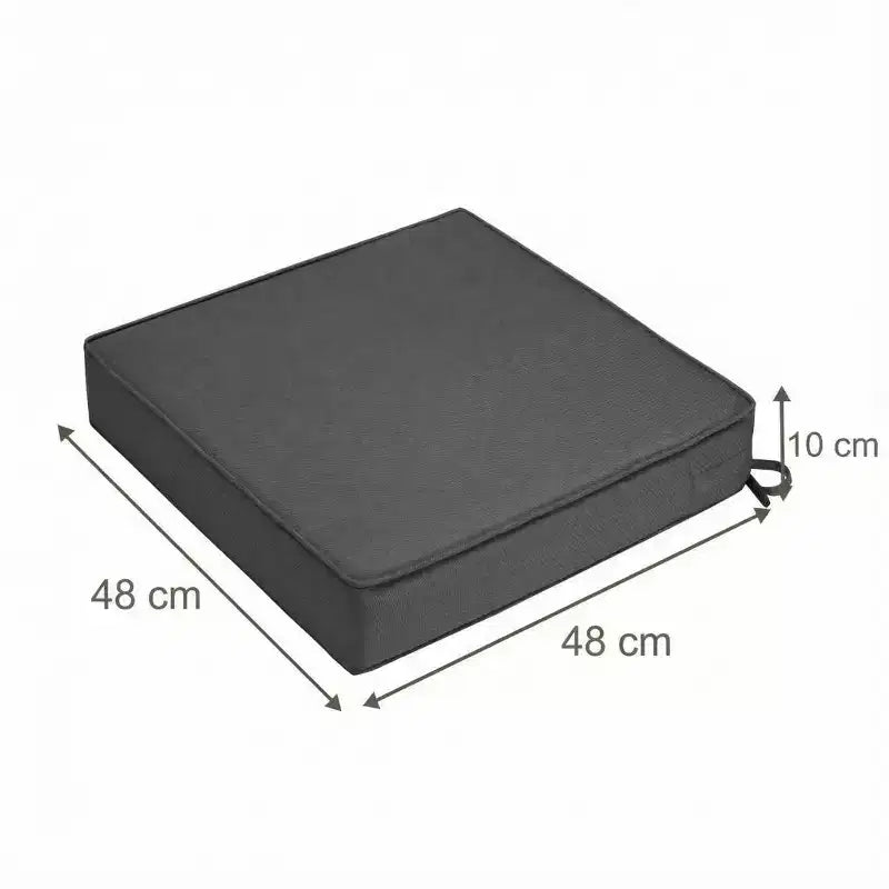 Waterproof Thick Outdoor Chair Cushions 2-Pack 600D Oxford Foam Seat Pads with Ties