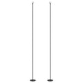 2/4Pack of 10' String Light Poles, Steel Hanging Lighting Stand for Patio, Backyard, Deck, Wedding, Party, Black