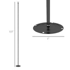 2/4Pack of 10' String Light Poles, Steel Hanging Lighting Stand for Patio, Backyard, Deck, Wedding, Party, Black