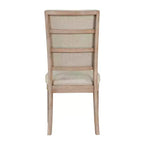GDFStudio Everett Trasitional Rustic Wood Upholstered Dining Chair with Ladderback (Set of 2)