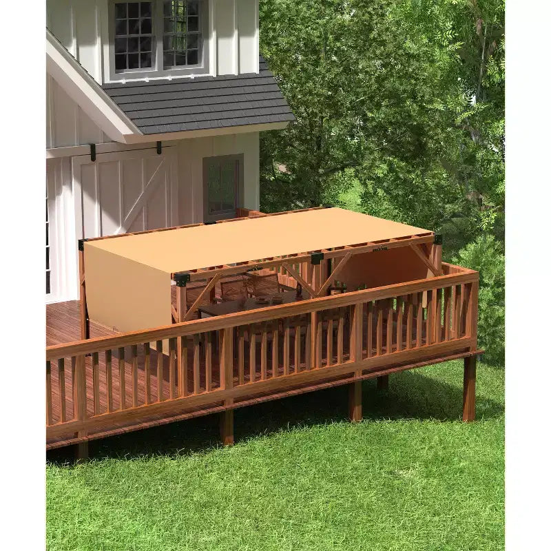 GustoWave Cedar Wood Outdoor Pergola with Retractable Shade Canopy, Heavy-Duty Wooden Gazebo for Patio Backyard Garden Poolside