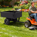 750lbs ATV/UTV Dump Trailer 15 Cubic Feet Capacity, Reinforced Side Panels,Heavy-Duty Off-Road Trailer with Dumping Function for Gardening and Farm