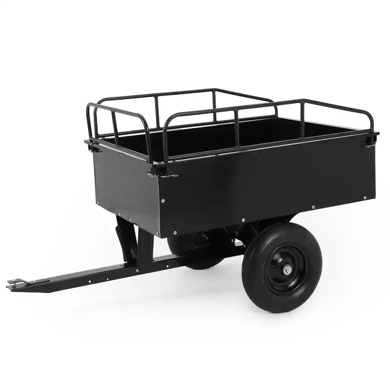 750lbs ATV/UTV Dump Trailer 15 Cubic Feet Capacity, Reinforced Side Panels,Heavy-Duty Off-Road Trailer with Dumping Function for Gardening and Farm