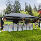 10x20 Pop Up Canopy Tent with Sidewalls, Heavy Duty 420D Oxford Outdoor Party Tent, Portable Event Shelter Carport Sun Shade Canopy, White