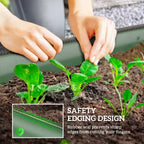 Galvanized Raised Garden Bed Kit, Metal Planter Box with Safety Edging