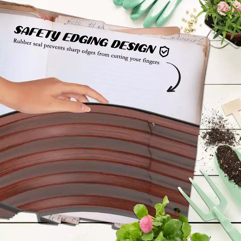 Galvanized Raised Garden Bed Kit, Metal Planter Box with Safety Edging