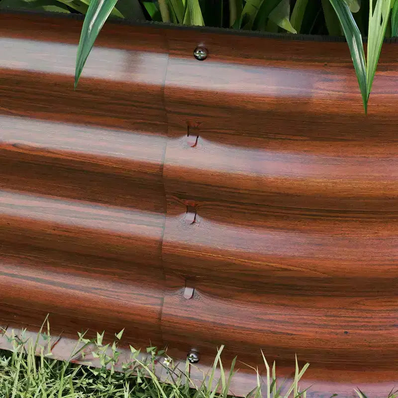 Galvanized Raised Garden Bed Kit, Metal Planter Box with Safety Edging