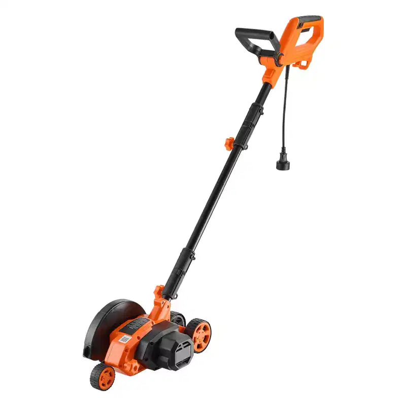 VEVOR Lawn Edger, 8-inch Blade Length, 12 Amp Electric Edger Lawn Tool, 4000 RPM, with 3-Position Blade Depth, 65 Mn, Pivoting Handle, Black & Orange
