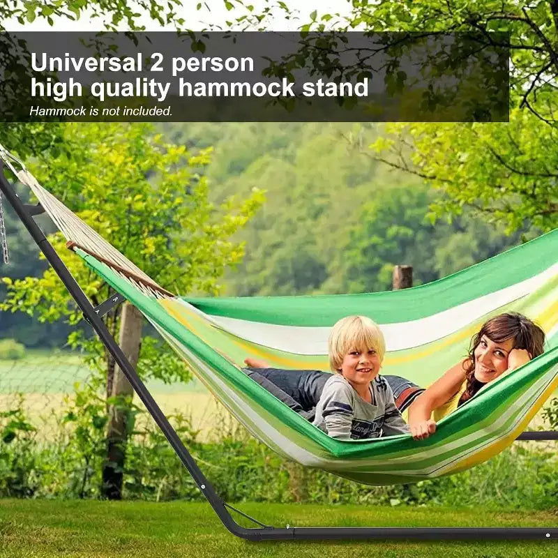 Hammock Stand, 550 Lbs Capacity, Adjustable Portable Design, for Indoor Outdoor Backyard Camping, (Only Stand)