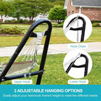 Hammock Stand, 550 Lbs Capacity, Adjustable Portable Design, for Indoor Outdoor Backyard Camping, (Only Stand)