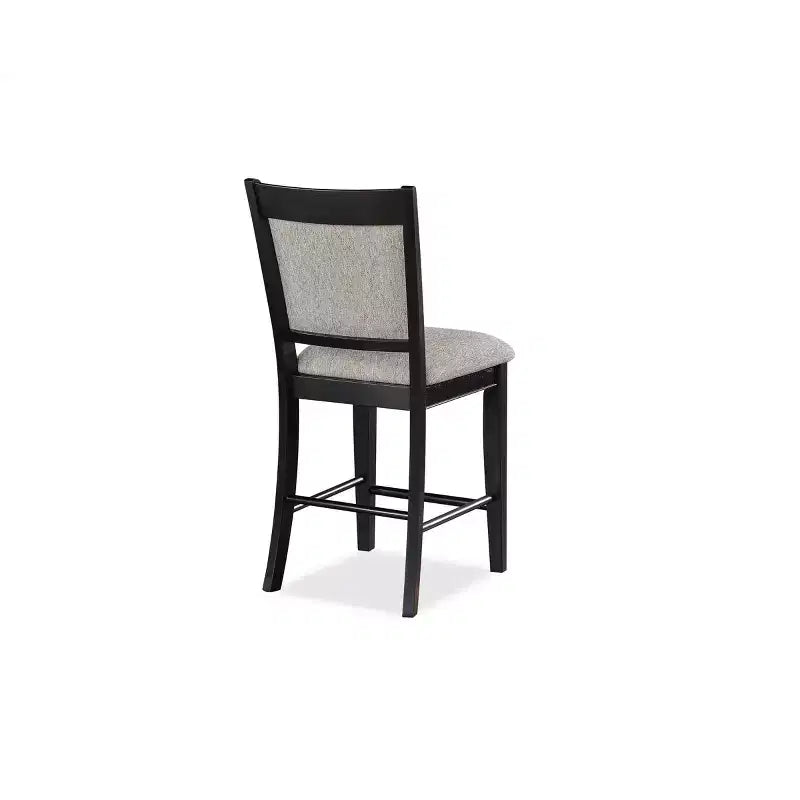 GDFStudio Sawyer Farmhouse 25 Wood Upholstered Counter Height Stool with Footrest