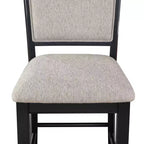 GDFStudio Sawyer Farmhouse 25 Wood Upholstered Counter Height Stool with Footrest