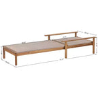 Christopher Knight Home Huyn Modern Acacia Wood and Rope Outdoor Chaise Lounge