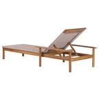 Christopher Knight Home Huyn Modern Acacia Wood and Rope Outdoor Chaise Lounge
