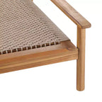 Christopher Knight Home Huyn Modern Acacia Wood and Rope Outdoor Chaise Lounge